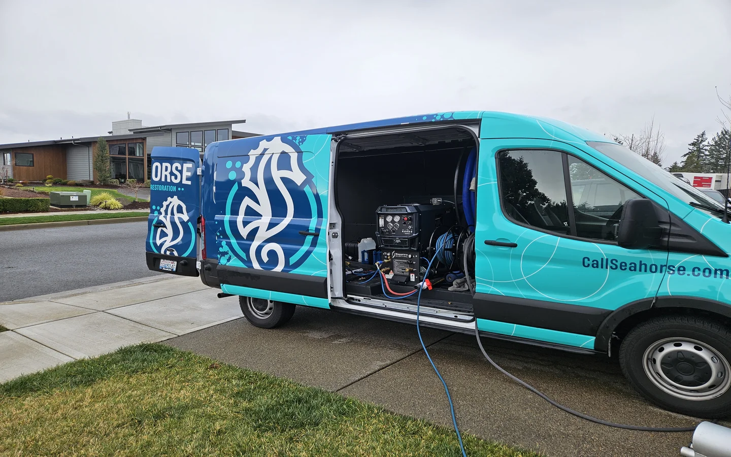 Seahorse restoration van fully loaded with equipment
